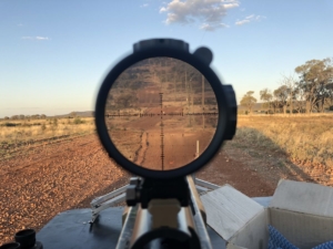 Shooting 3km(1.86mile) with March Genesis 4-40x52mm Scope in the outback of Australia
